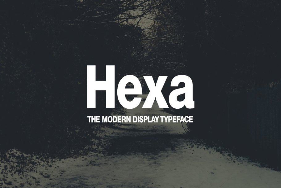 Hexa Font preview